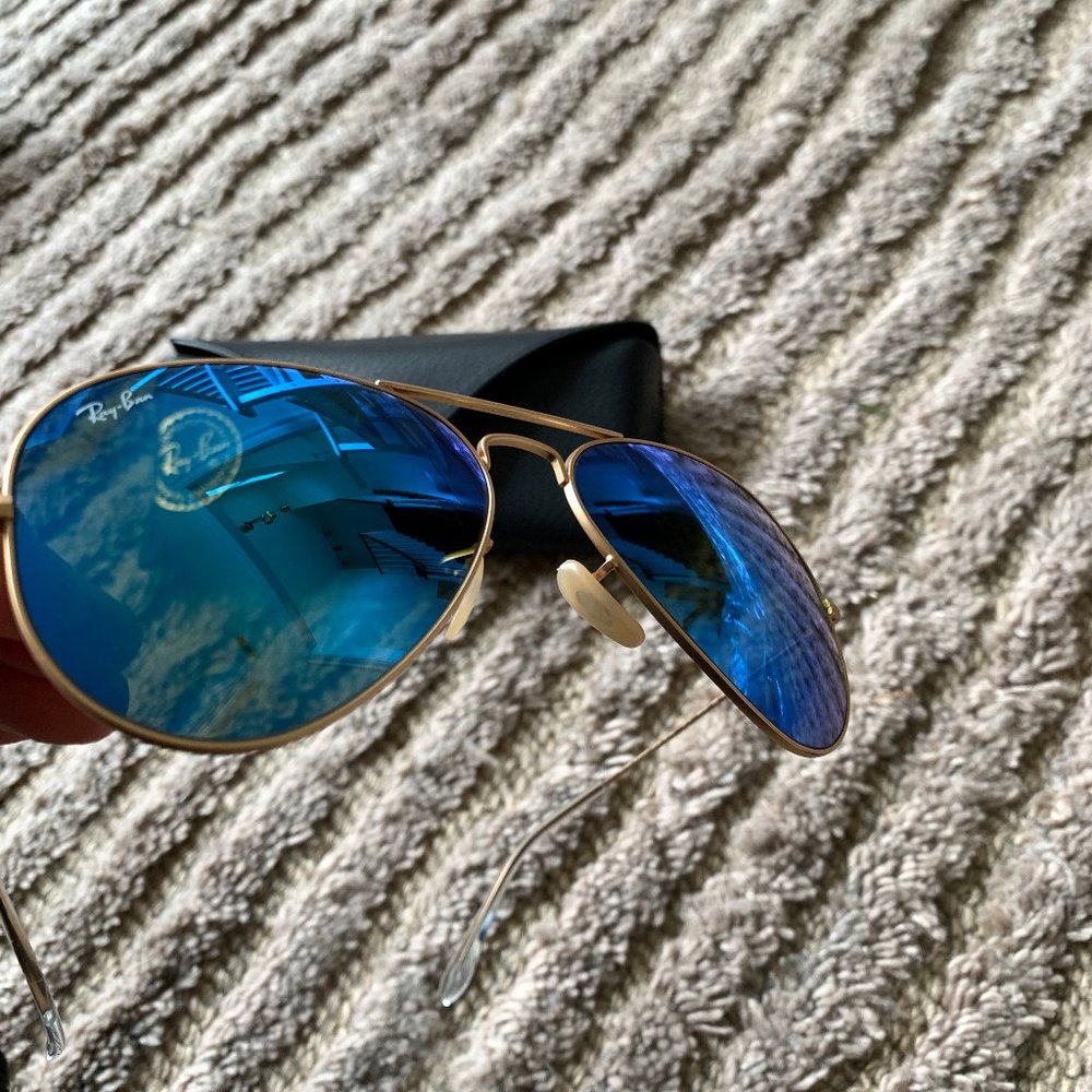 - NEW Ray-Ban Aviator Gold Flash AX2 - Picture 4 of 5